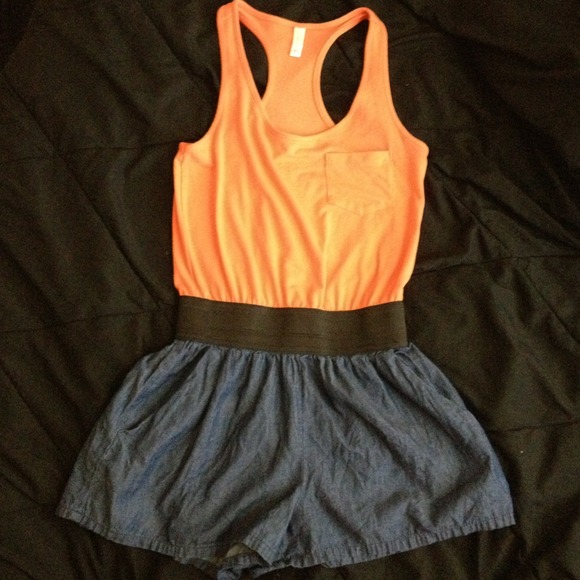 Color block romper