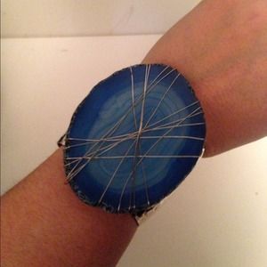 Large, Stone Cuff Bracelet