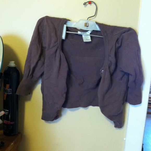 Brown cardigan