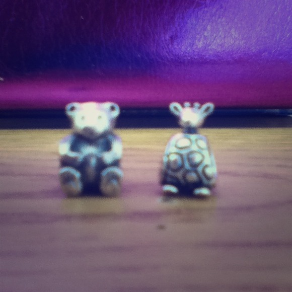 Pandora beads! Bear and giraffe