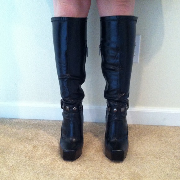Baby Phat Boots - Baby Phat black 8.5 boots New 5" heel
