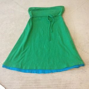 Green and blue sundress
