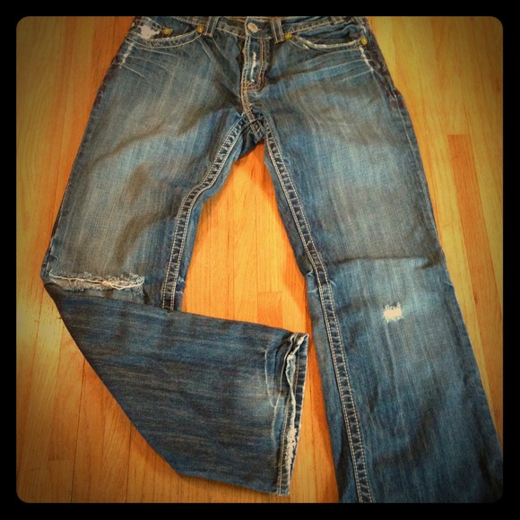 SOLD MEK denim.distress denims. So comfy & cute