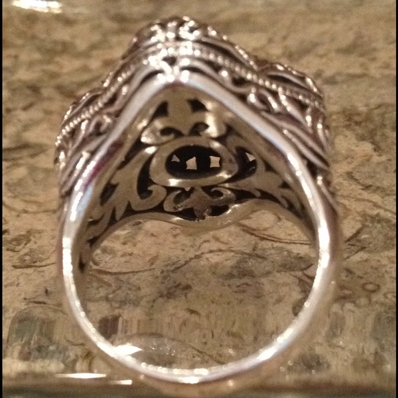 🔴SOLD🔴 Bundle SS heavily scrolled ring. 925. - Picture 3 of 4