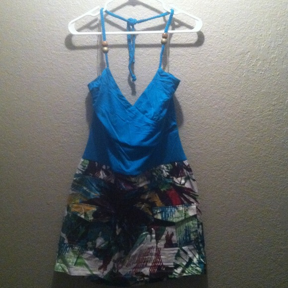 🚫🚫SOLD🚫🚫Teal patterned Summer Dress