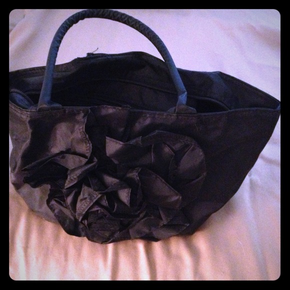 Black flower tote!