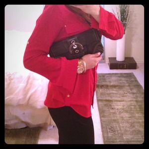 🔶Authentic Coach Black Leather Handbag🔶