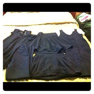 Girls navy blue uniforms bundle