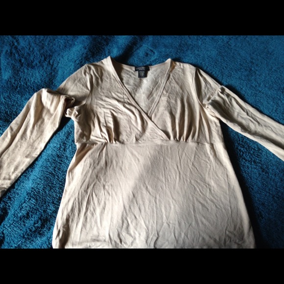SOLD! Banana Republic Tan Stretch Top