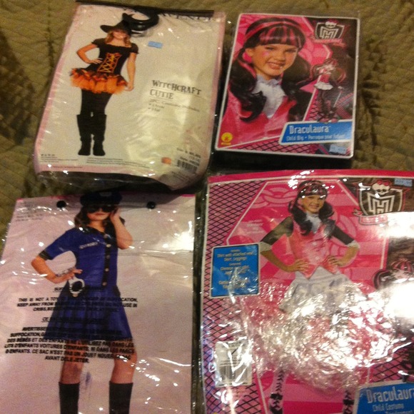 Monster high costume and wig set only