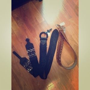 ****HOLD******3 Wide belts! NWT
