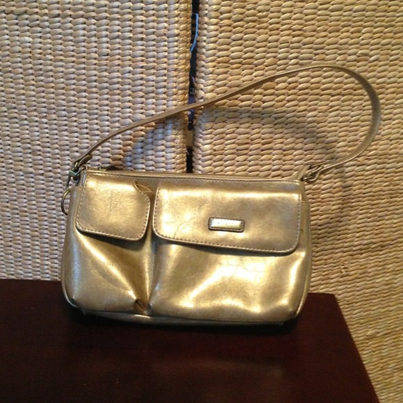 Gold handbag