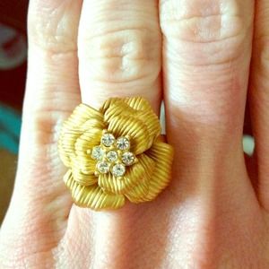 Gold Rose ring.