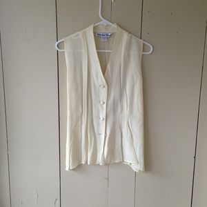 On hold - 100% silk blouse vest