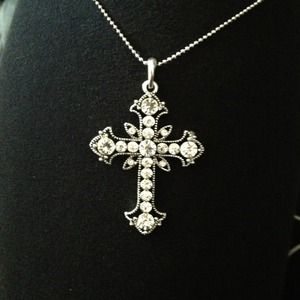 Silver Cross necklace~PRICE REDUCED