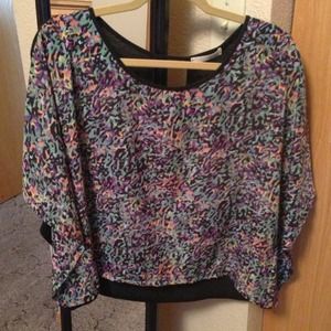 SOLD!!✔Multi Colored Flowy Top