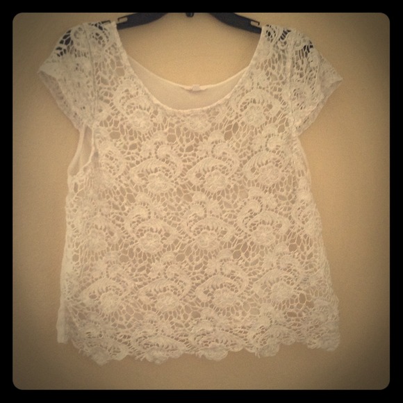 White lace top