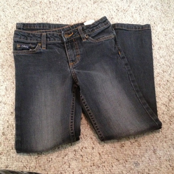 GIRLS riders jeans. Bootcut size 8