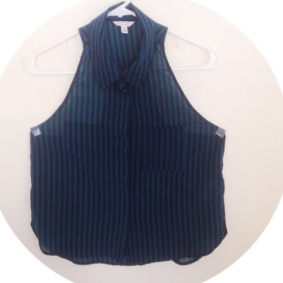 Forever21 Heritage stripe blouse