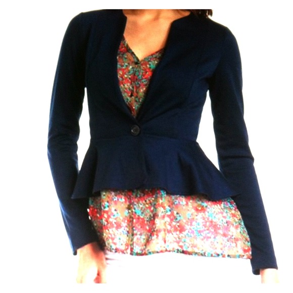 Charlotte Russe peplum blazer.