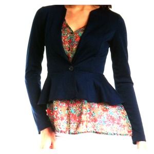 Charlotte Russe peplum blazer.