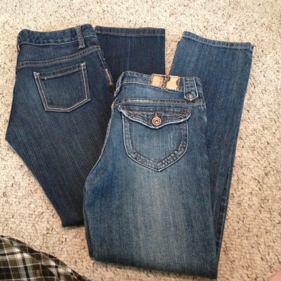 Set of two GIRLS SKINNY JEANS. size 10