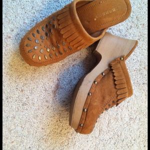 Studded Suede Clogs size 8....Never Worn...