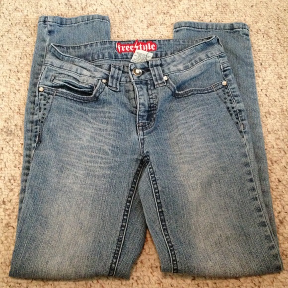 Bling Freestyle GIRLS jeans. Size 10 NWOT