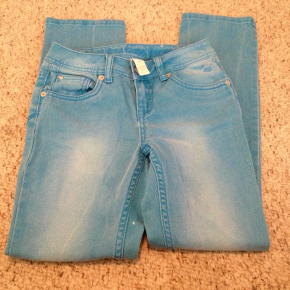 Faded blue - GIRLS 10R - JUSTICE skinny jeans