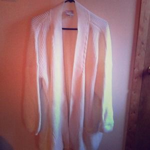 White oversized sweater