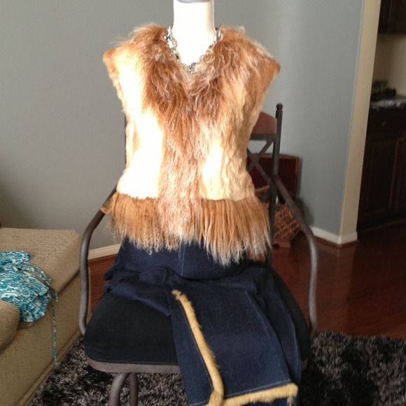 Alberto Makali Fur Vest with Jeans