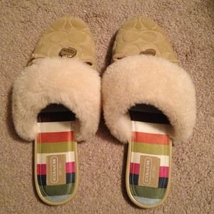 SALE - Coach Slip On Slippers