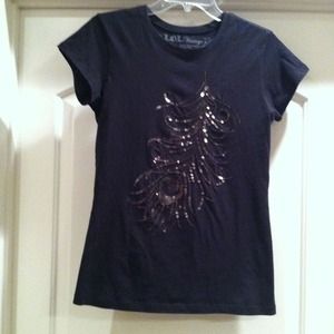 Beautiful black T with sequins