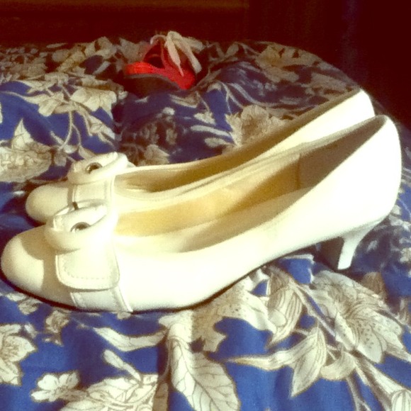 All white shoes
