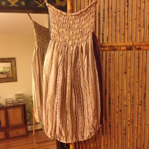 One size fits all 100% silk bubble dress.