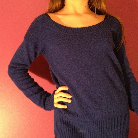 Blue Slouchy Sweater - Picture 2 of 3
