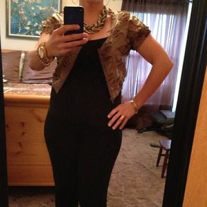 SOLD!!✔Taupe Burnout Top w/ Zipper