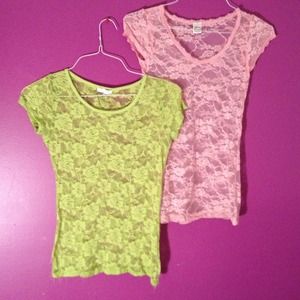 Two Fully Lace Tee-Shirts
