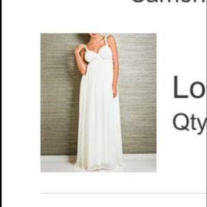 Ivory maxi dress Maternity