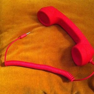 ☎Hot Pink Phone Receiver Connector 💗