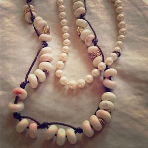 ⬇⬇💸 ✨Bundle! 2 J.Crew necklaces. Pearl & Shell