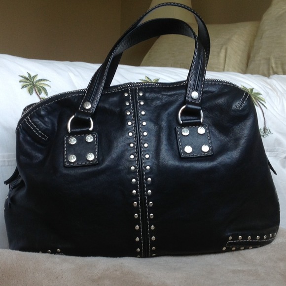On hold! Michael Kors black leather bag