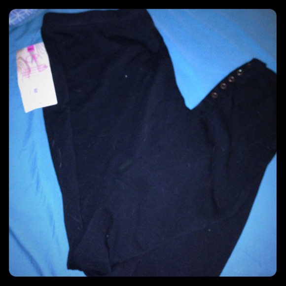 Black OP Bottom Snap Leggings.