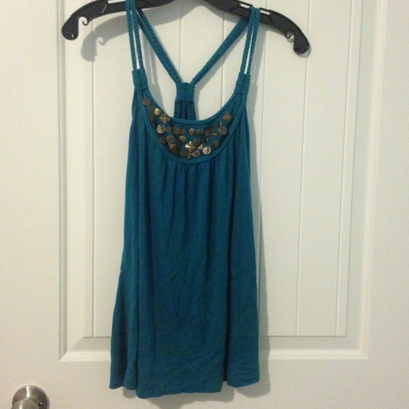 Teal Studded Tank