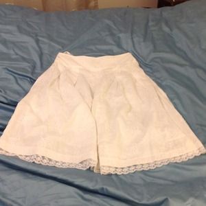 LuLumari white skirt with lining