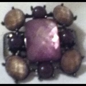 Purple gemstone ring