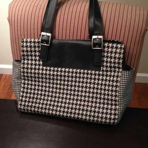 Reduced $- Ralph Lauren houndstooth purse