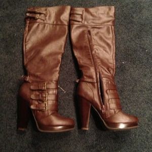 Reserved High heel boots knee length