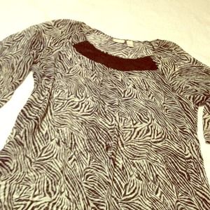 Zebra tunic plus size