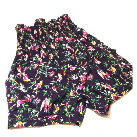 Floral short romper
